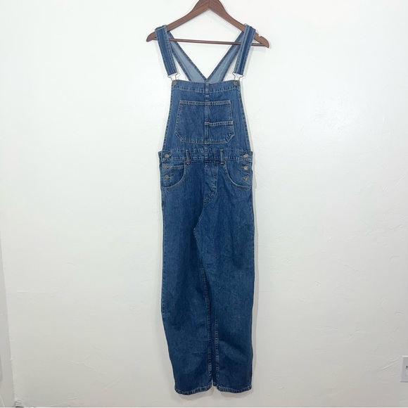 Free People We the Free Ziggy Slouchy Denim Overall Jeans Size S - Picture 2 of 13